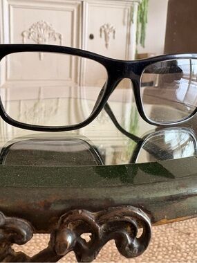 Prada Classic Black Rectangular Eyeglass Frames